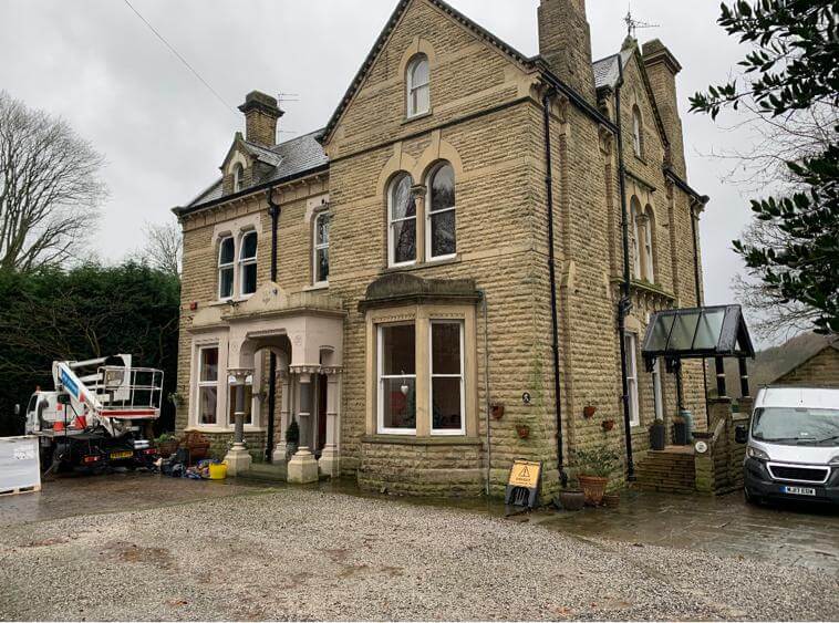 Image showing property covered in dirt and moss.