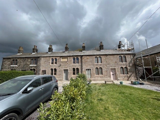 Job after completion at Whittle cottages in Chorley.